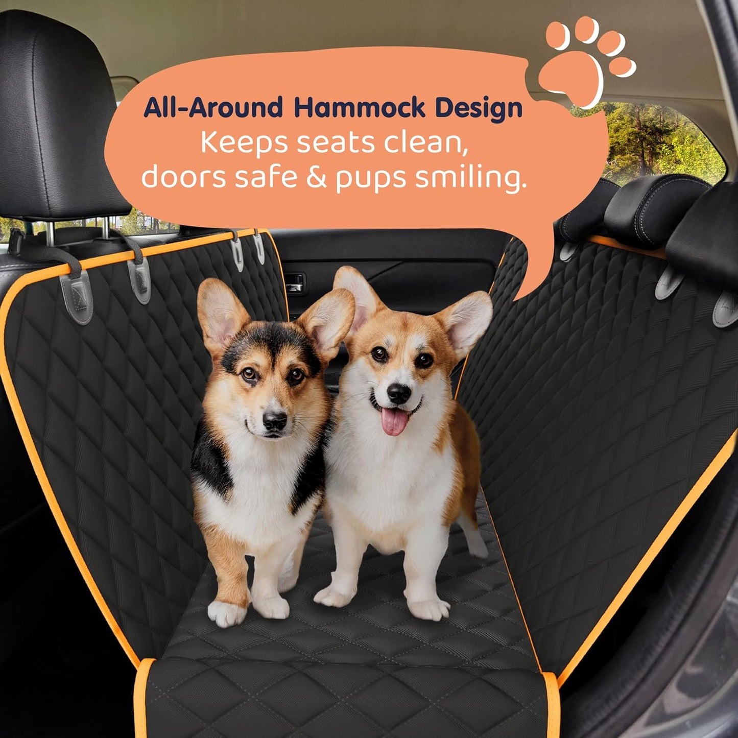 Waterproof Dog Car Hammock Cover