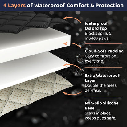 Waterproof Dog Car Hammock Cover