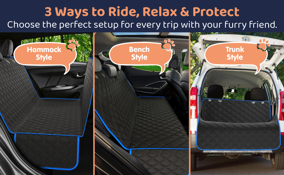 Waterproof Dog Car Hammock Cover