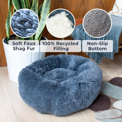 Pet Bed – Pet's Favorite Fuzzy Snuggle Nest